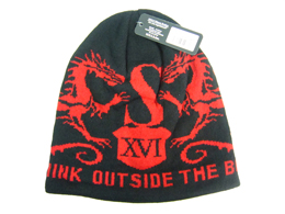 SOULS<br />ワッチキャップ　ブラック×レッド