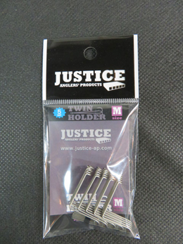 JUSTICE<br />TWIN　HOLDER<br />5セットパック25個入り　サイズM